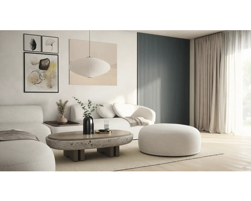 Fjordwall akoestisch paneel linoleum petrolblauw 2400 x 600 x 20 mm