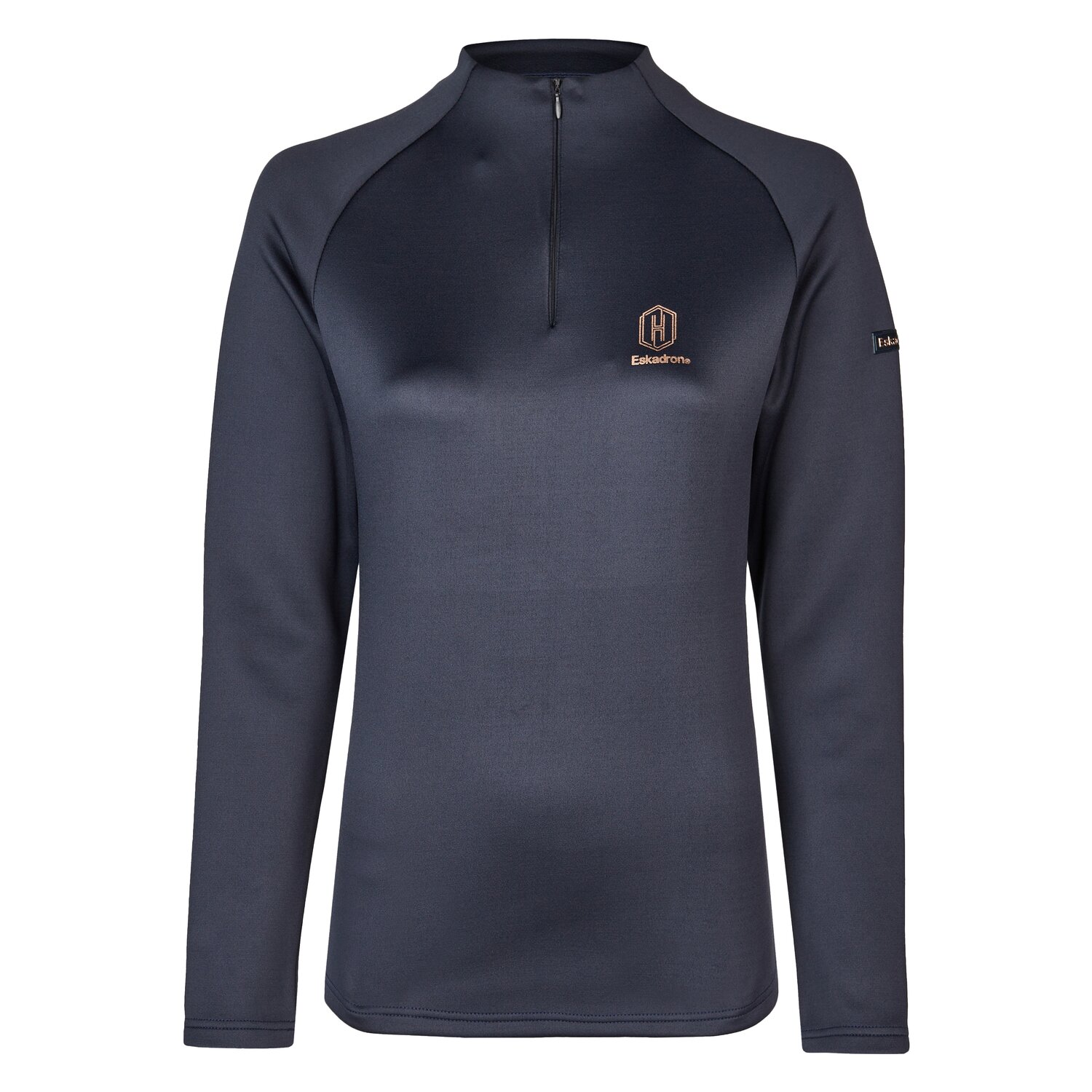 ESKADRON Heritage Langarmshirt Half-Zip  - navy