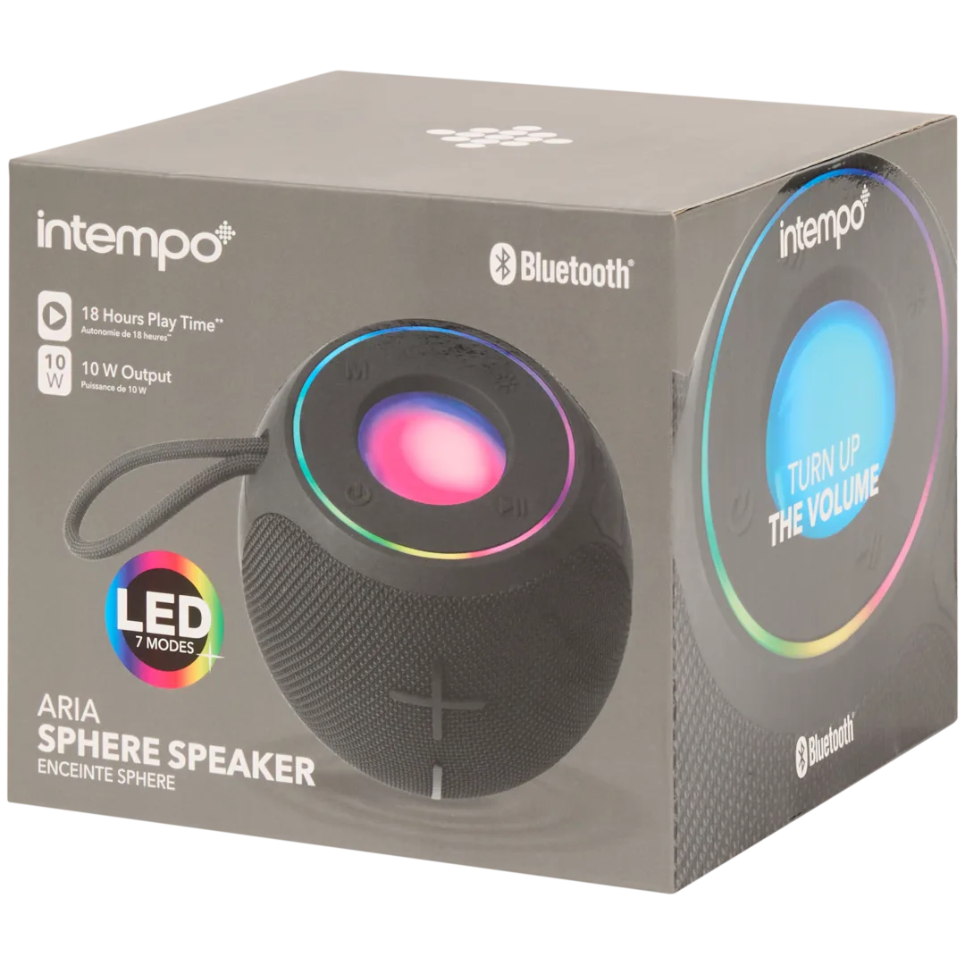 Intempo draadloze speaker 10 watt | Ø 15 x 15 cm | diverse kleuren