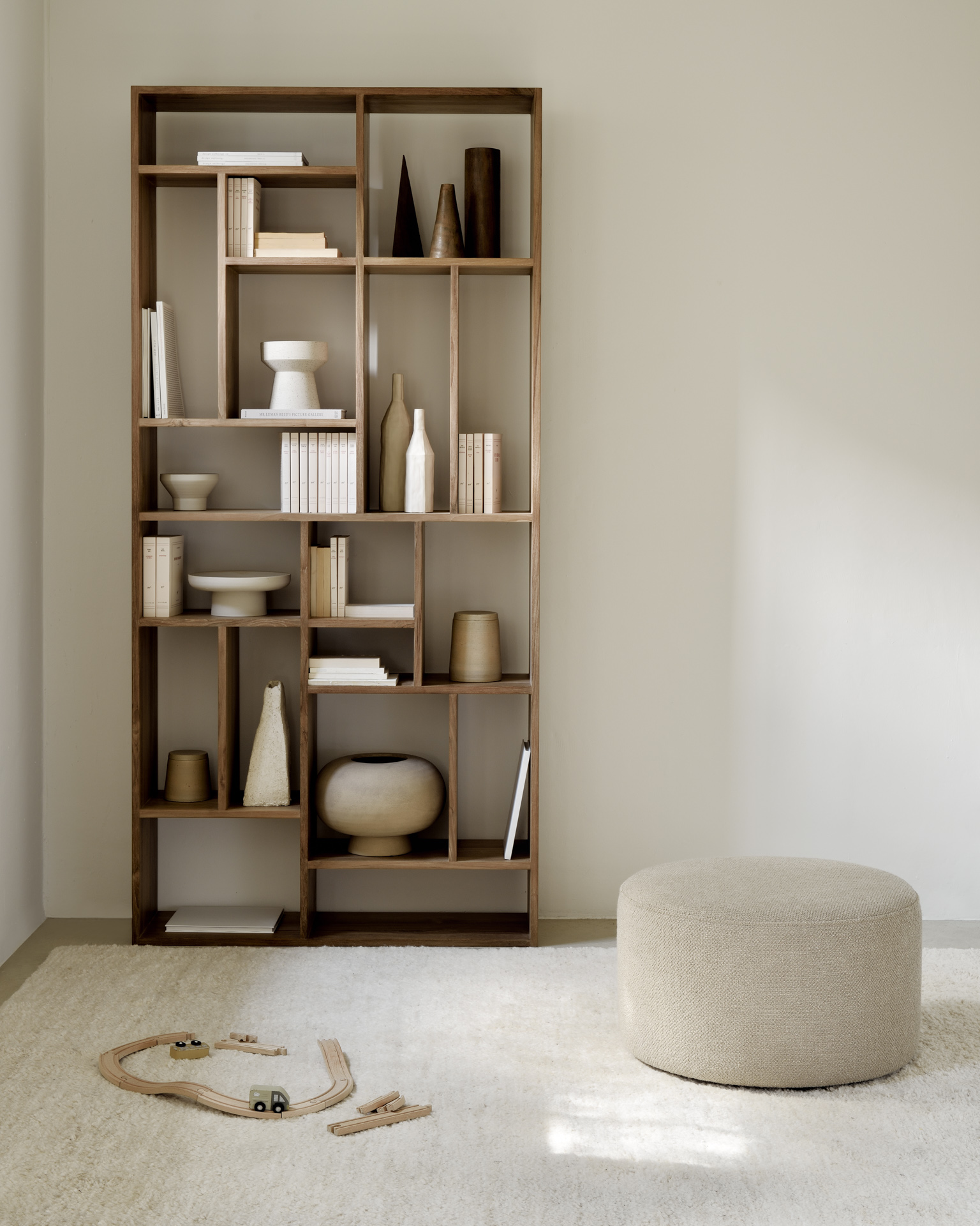 Barrow Poef 60cm - ginger
