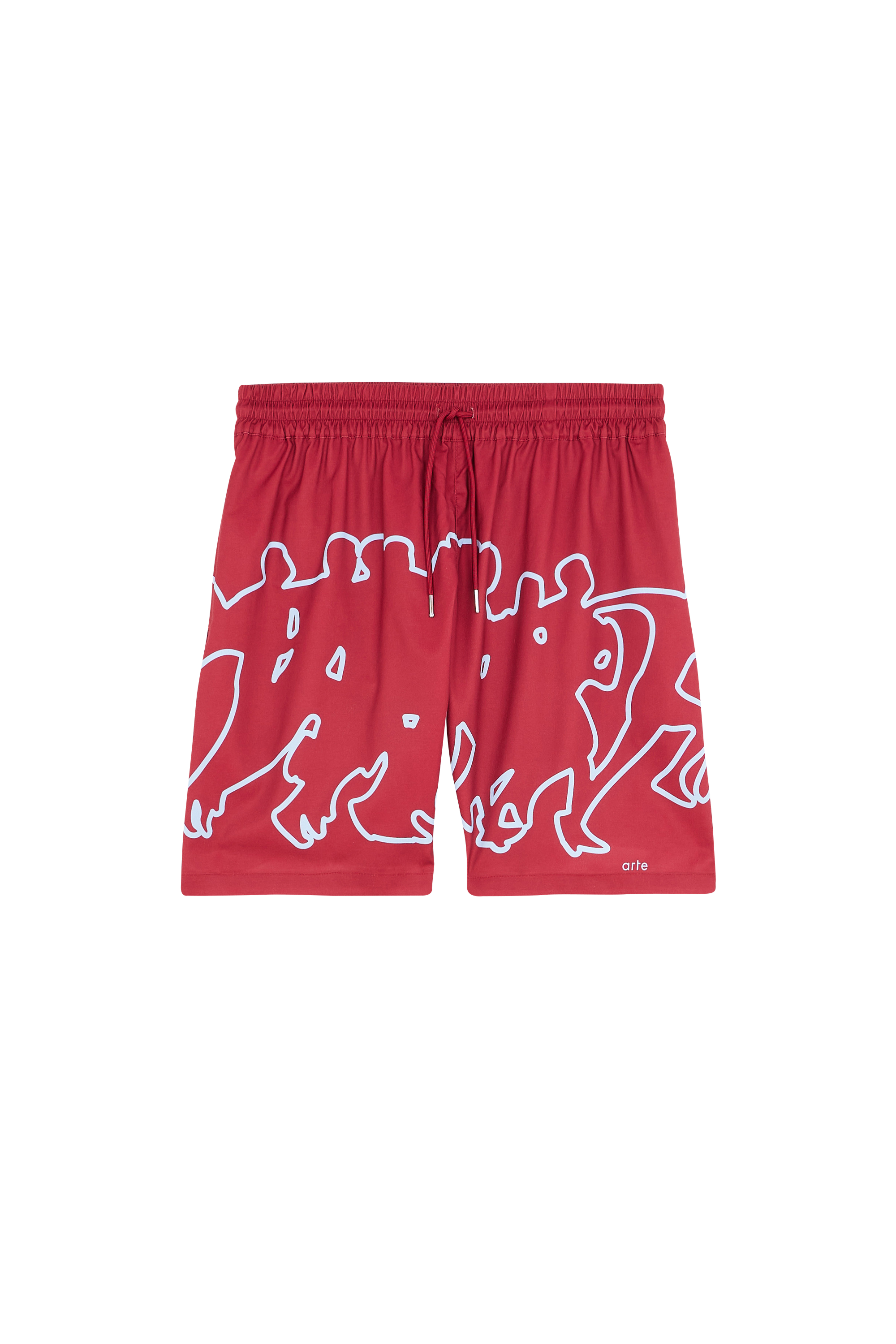 ARTE ANTWERP Short  Samuel Multi Runner Shorts Rouge