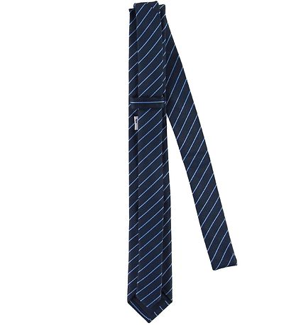 Grønt Slips - Navy/Lyseblå