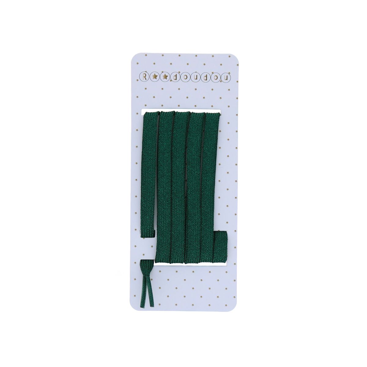 Lacets lurex verts Roodoudou