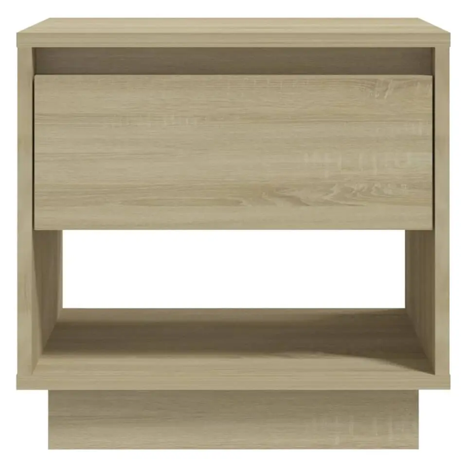 vidaXL - Nachtkastje - Beige - Bewerkt hout