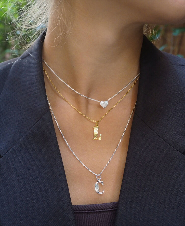 Jane Kønig Reflection Letters, gold-plated sterling silver-A 223