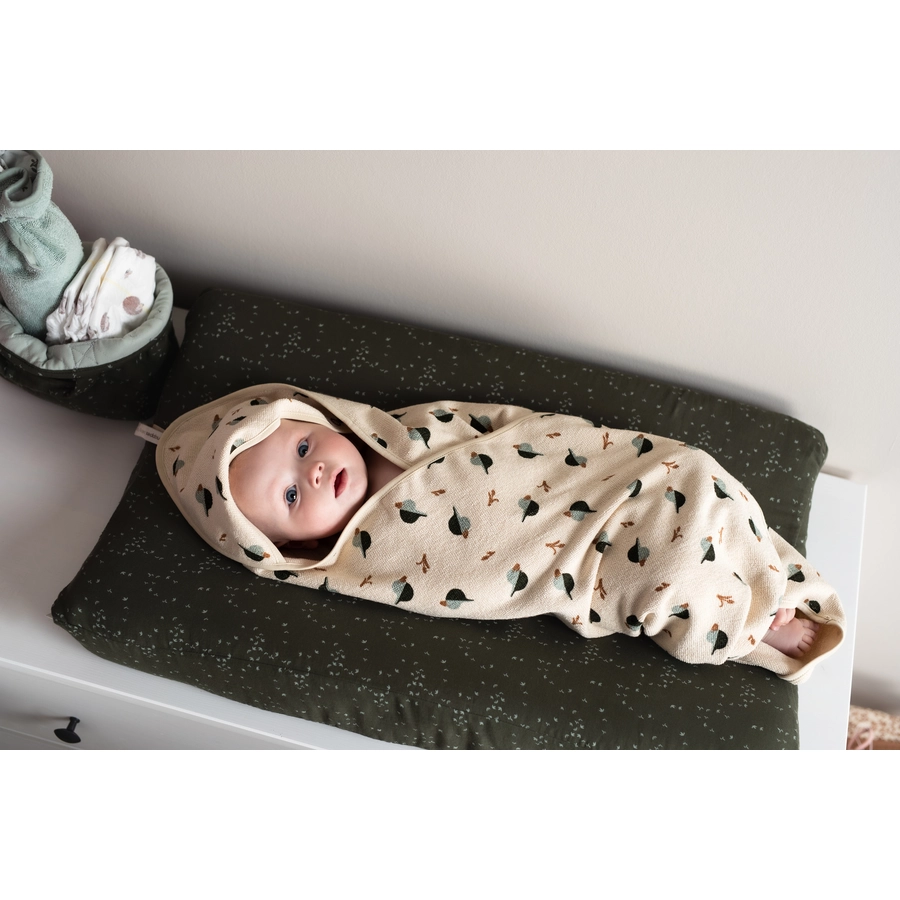 Noppies Badecape Printed duck baby hooded towel Beetle
