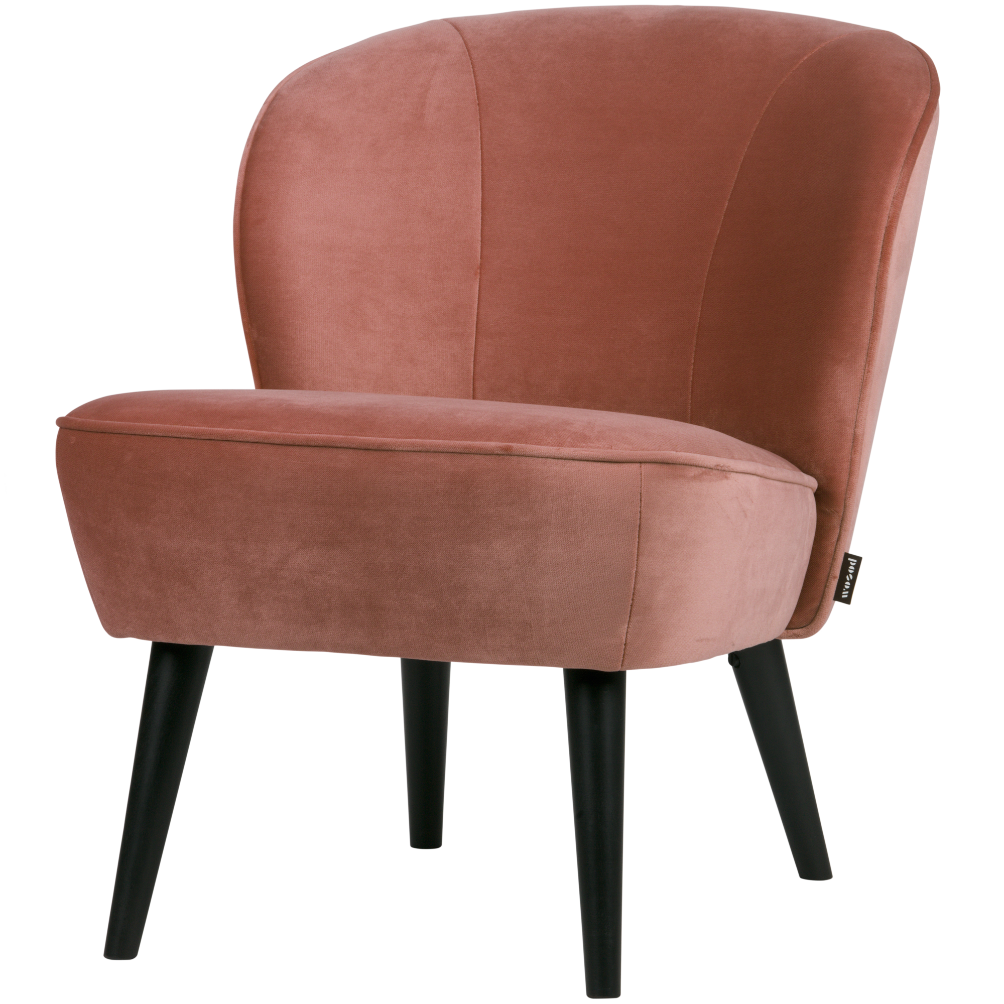 Fauteuil Sara Sara Fauteuil - Fluweel - Oud roze