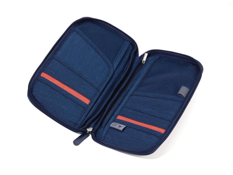 Troika Safe Flight Dokumententasche Dunkelblau Reisetasche für Pass und Papiere