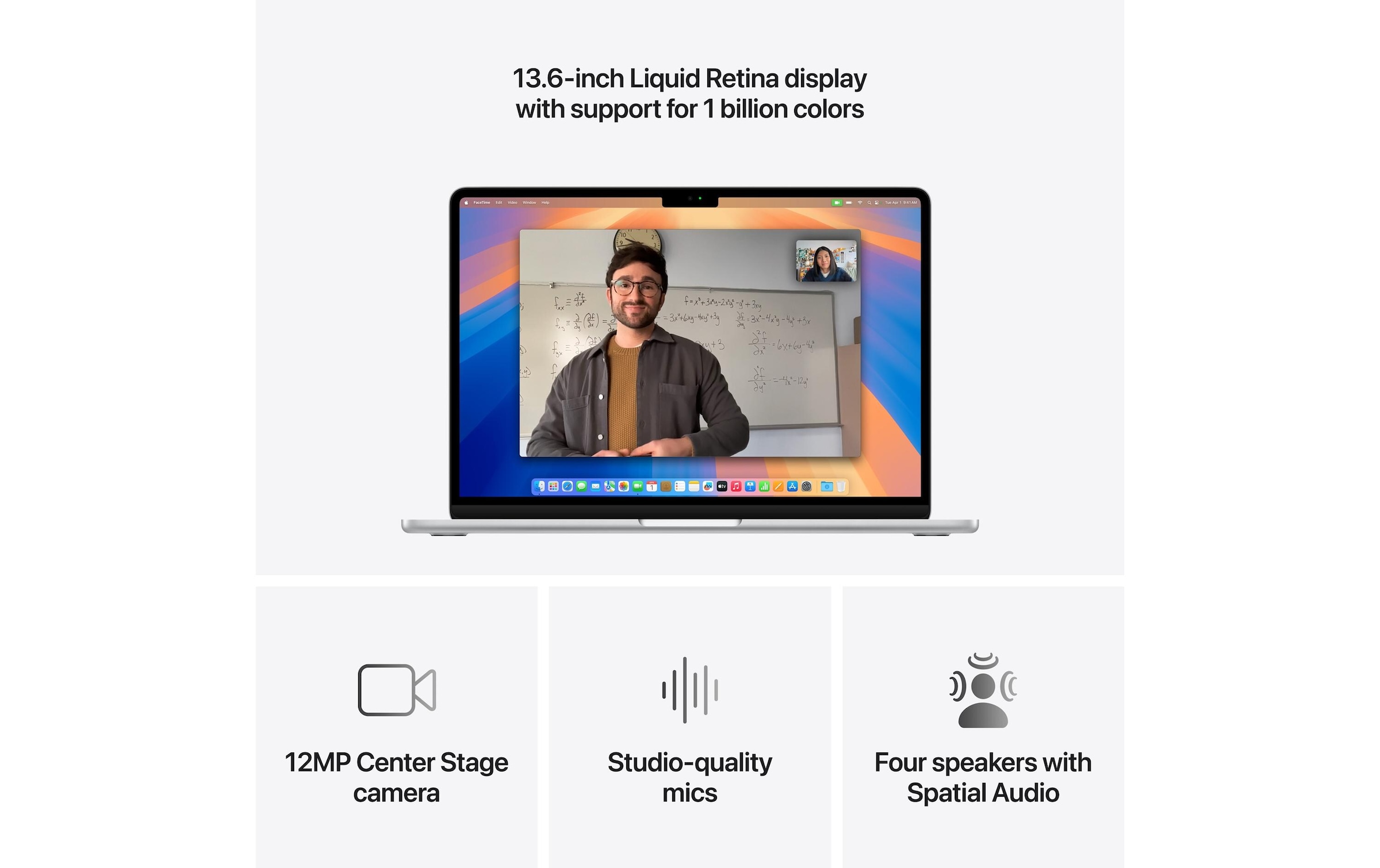 Apple Notebook »MacBook Air 13 2025 M4 10C GPU / 24 GB / 1 TB« / 13,6 ″ Apple M4 10-Core GPU 1.000 GB SSD