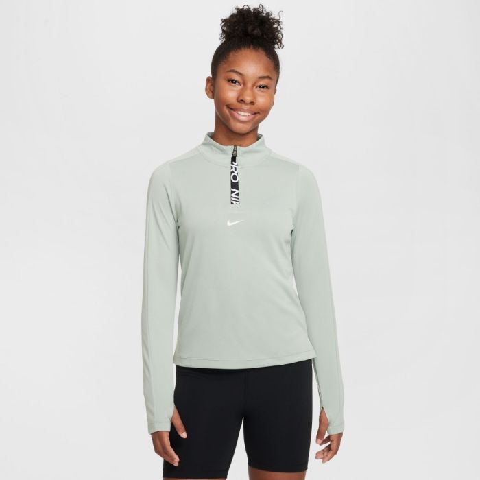 Nike Junior Trøjer Pro Dri-FIT Long Sleeve Half Zip Top Grøn