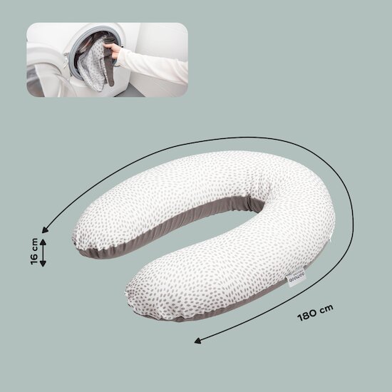 Coussin de maternité doomoo Buddy   risotto taupe        de               Babymoov