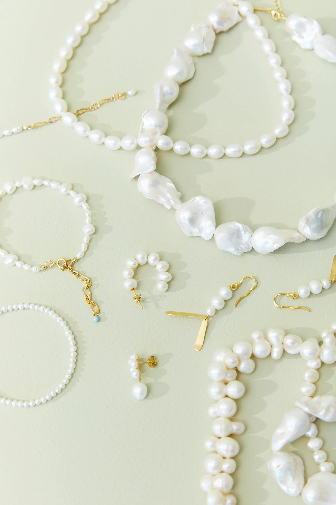 ENAMEL Copenhagen  Pearlie Chunky hoops - Pearl