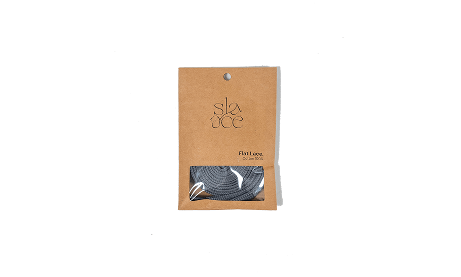 Slaace Fat Flat Laces Grey - 48h Delivery