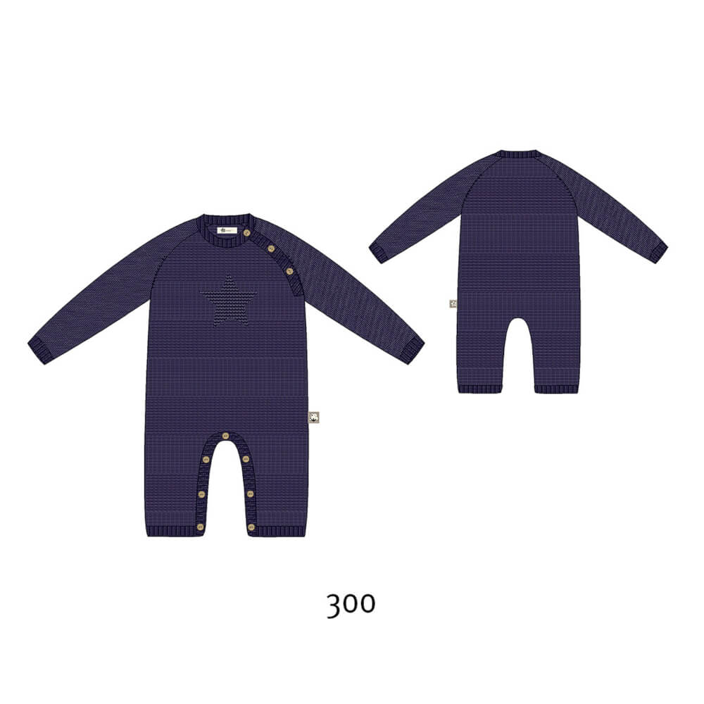 Sterntaler Strick-Einteiler Gr. 68 marine