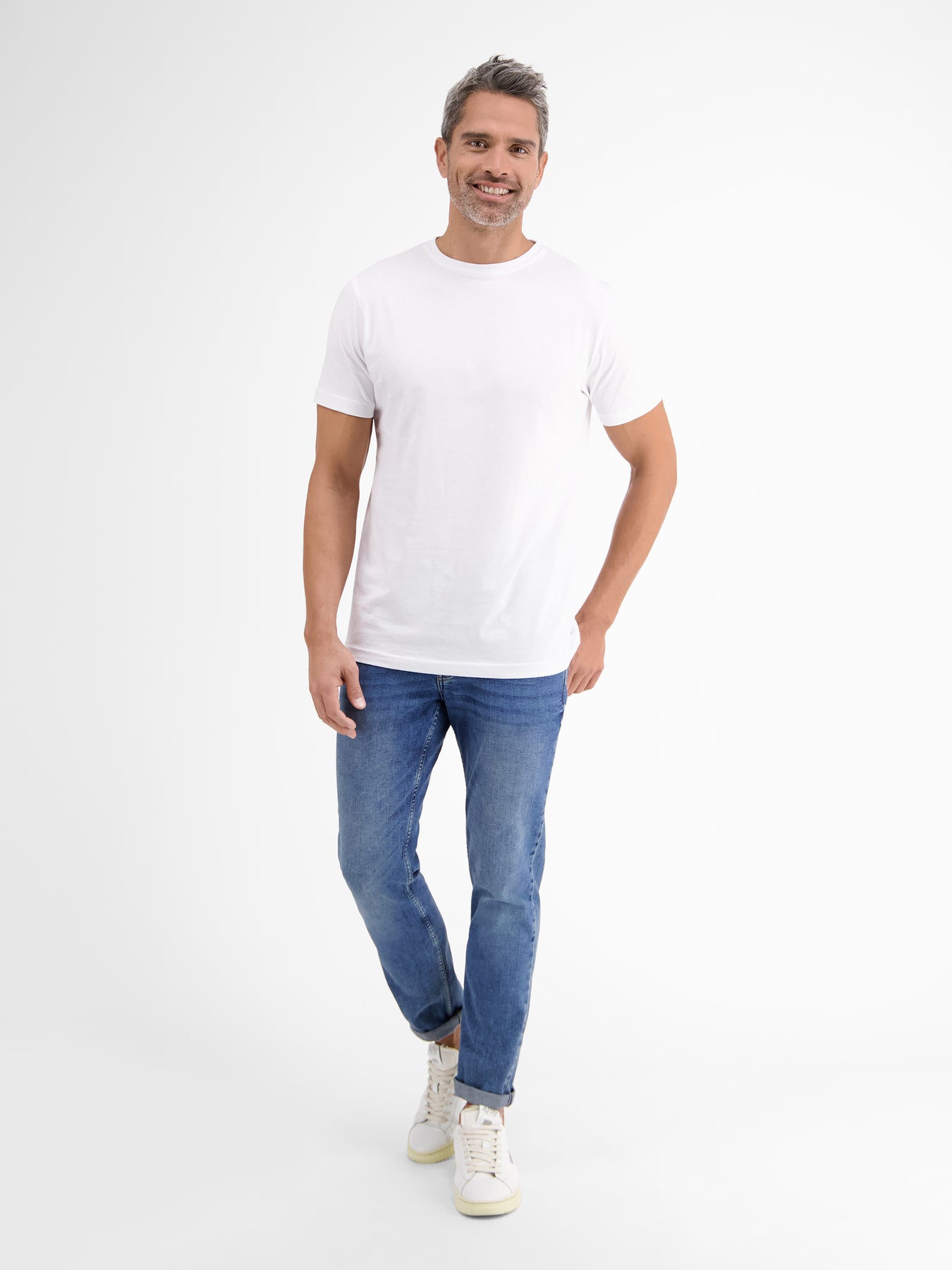 Doppelpack T-Shirt für Herren, Rundhals in Premium Baumwollqualität
