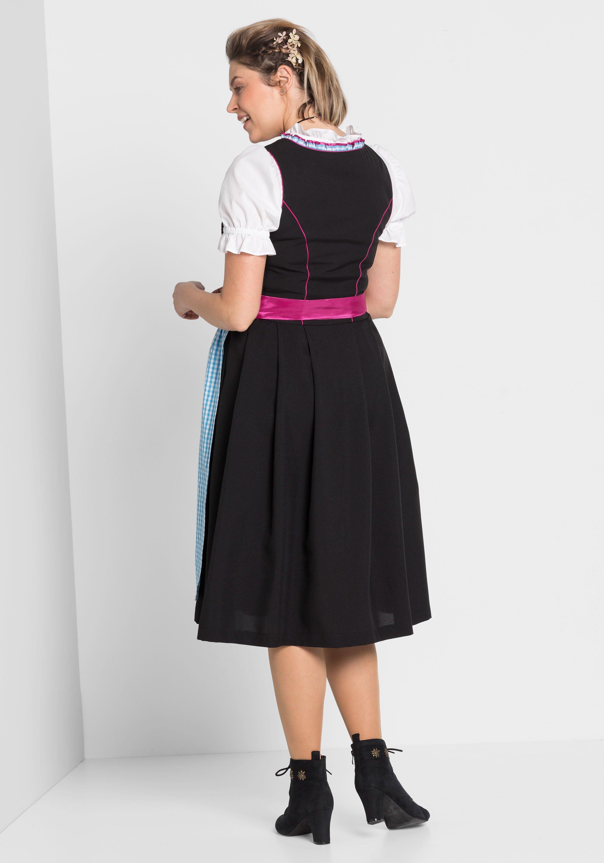 Dirndl mit Schürze und Bluse 3tlg.