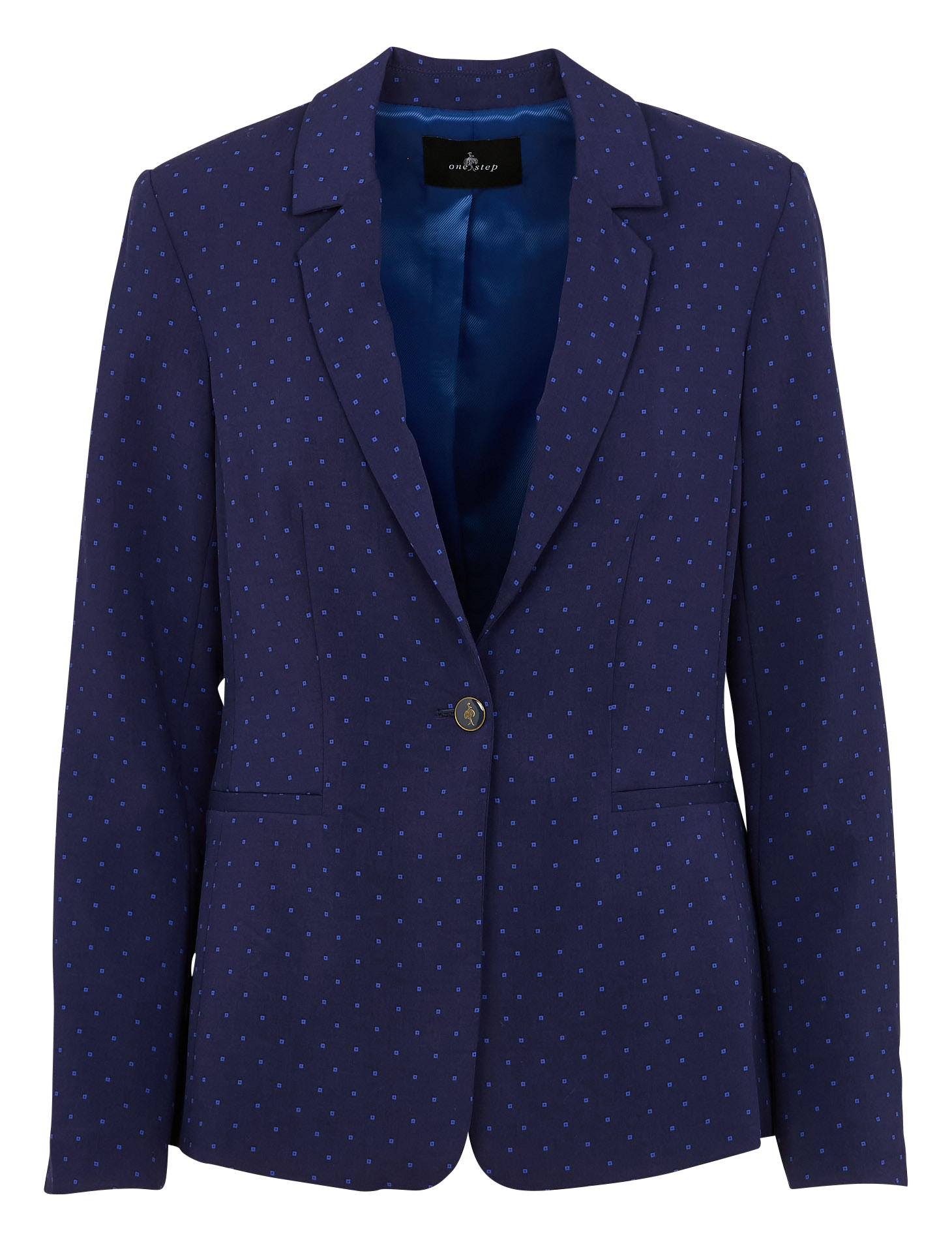 VINNY - Veste de tailleur à pois | Bleu