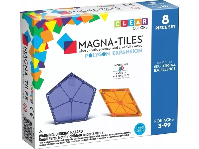 Magna-Tiles Polygons 8 pcs expansion set