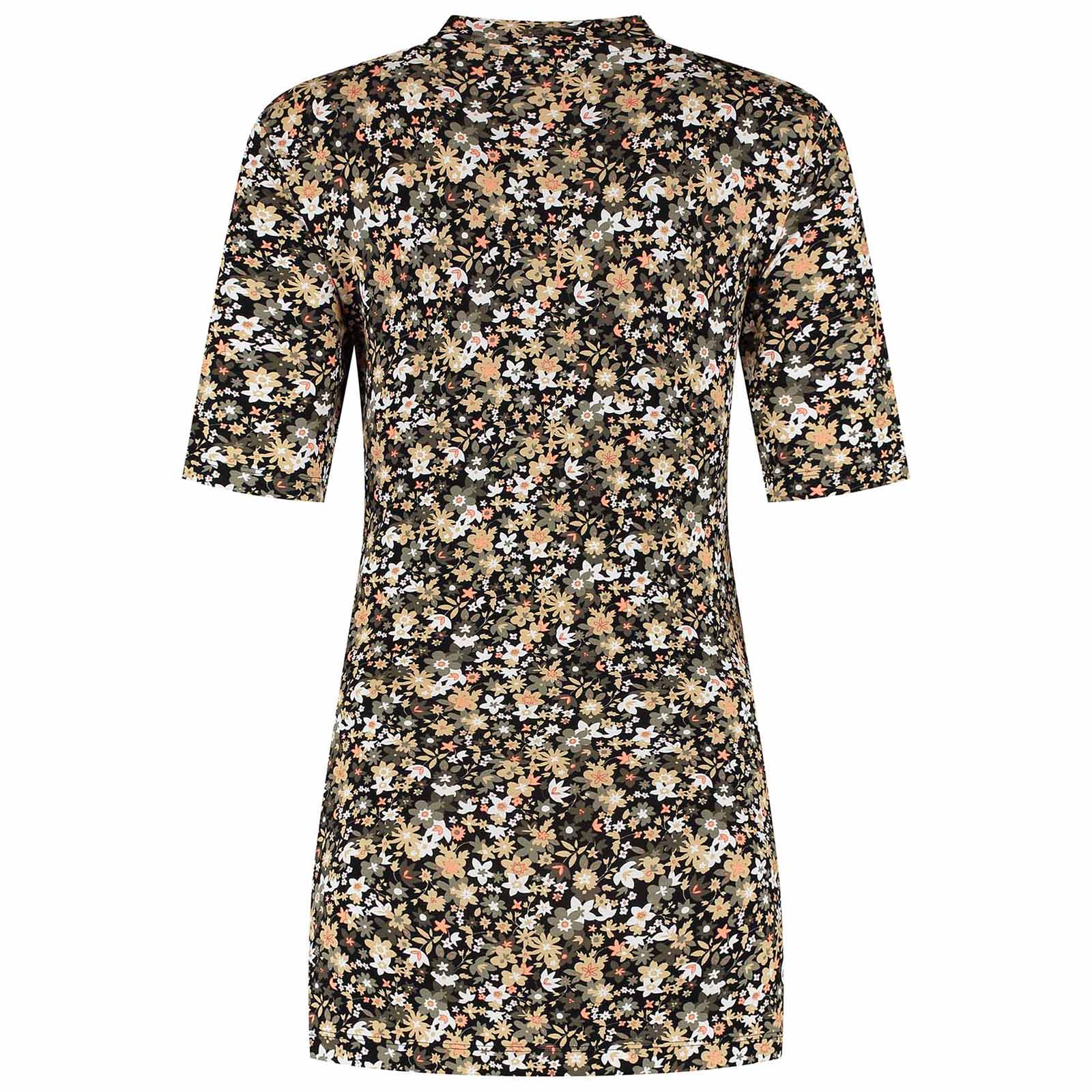 Prénatal zwangerschapsshirt korte mouwen bloemen multi