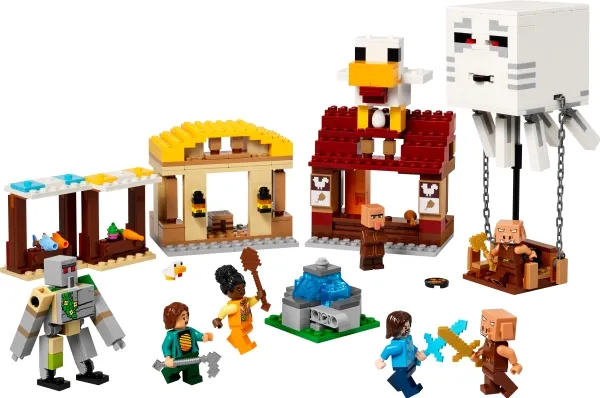 LEGO Minecraft 21273 Ghast-ballonens angreb på landsbyen