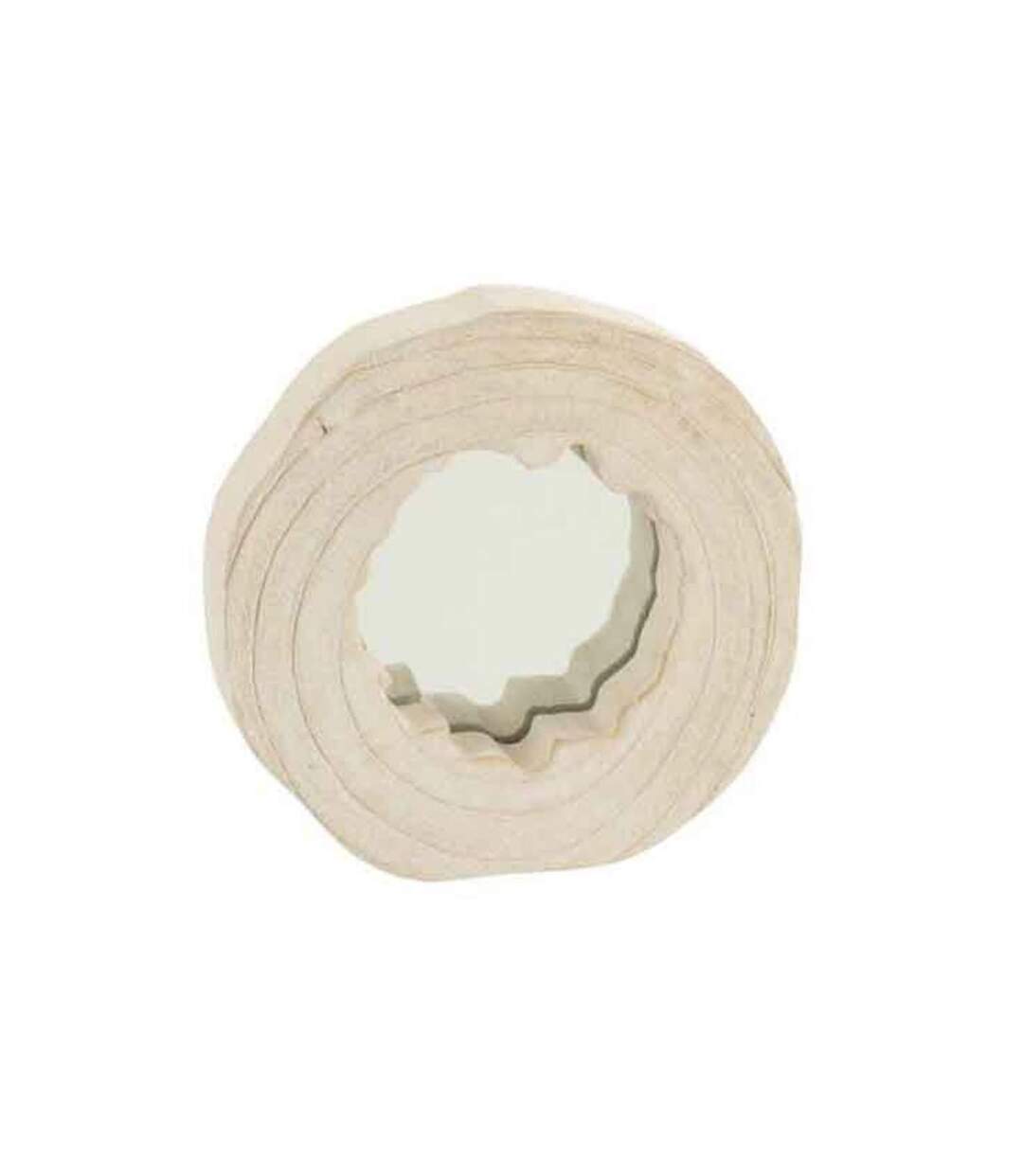 Paris Prix - Miroir Mural Déco En Bois jenny 28cm Blanc
