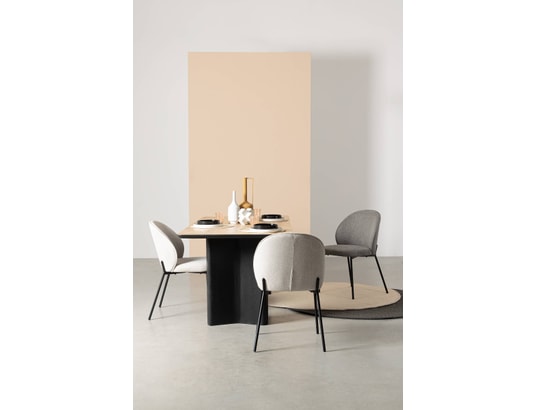 CONCEPT1 - Chaise Lot de 2 C. Wendy gris foncé