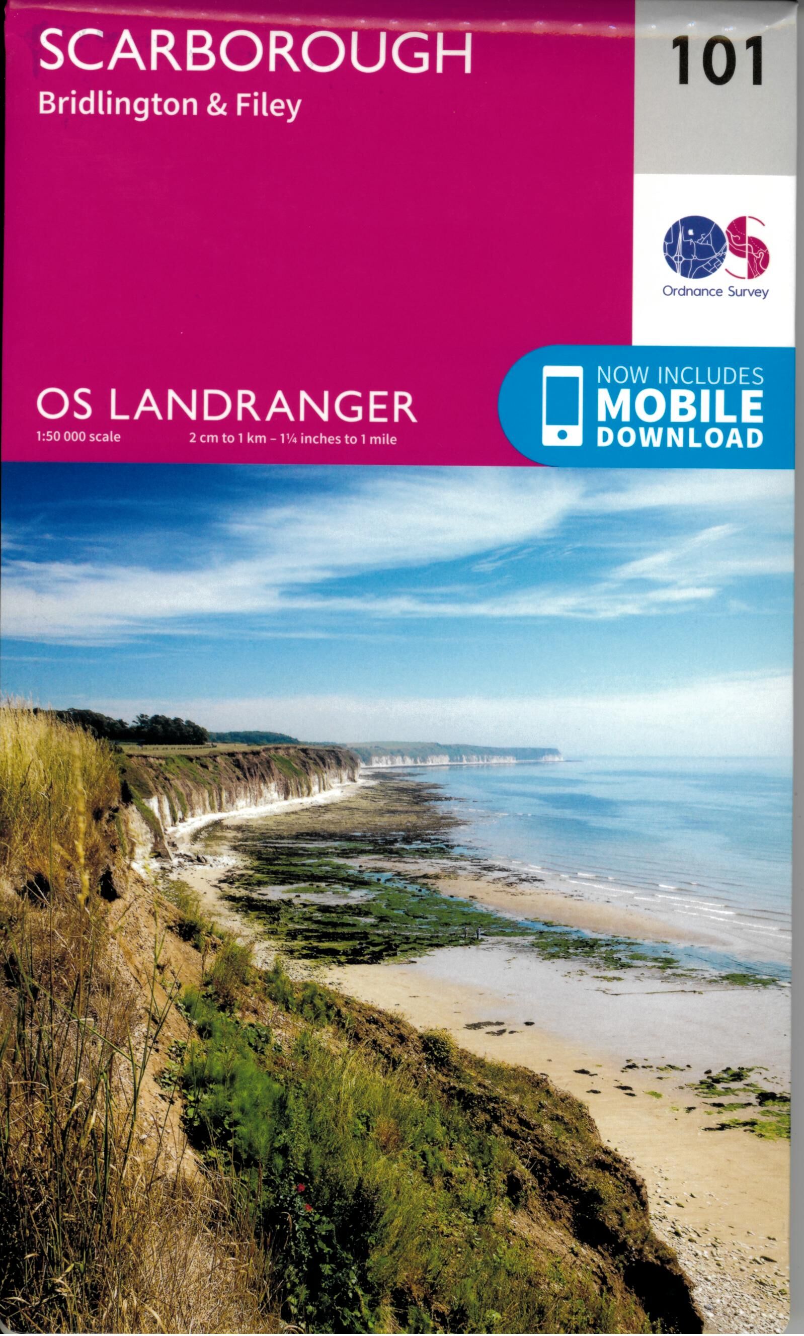 ORDNANCE SURVEY - 101 GB SCARBOROUGH 1 50 000