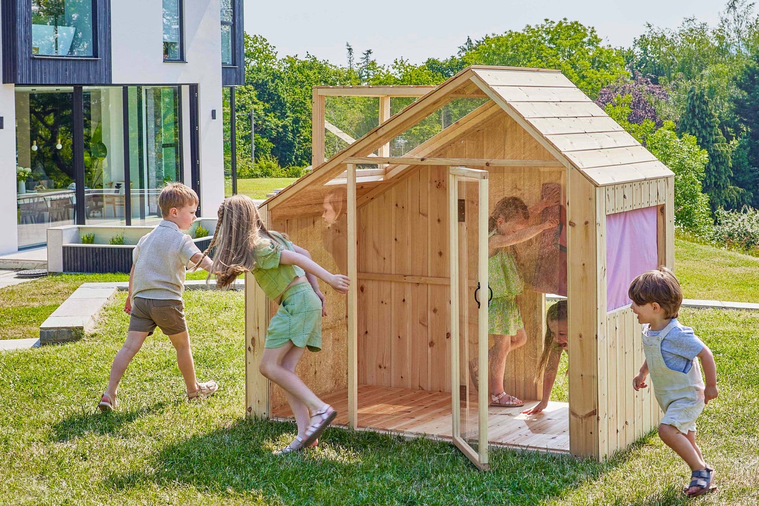 PolarPlay Shooting Star Speelhuis, Houten Kinderspeelhuis, Kinderhuis, Houten Huis voor Kinderen