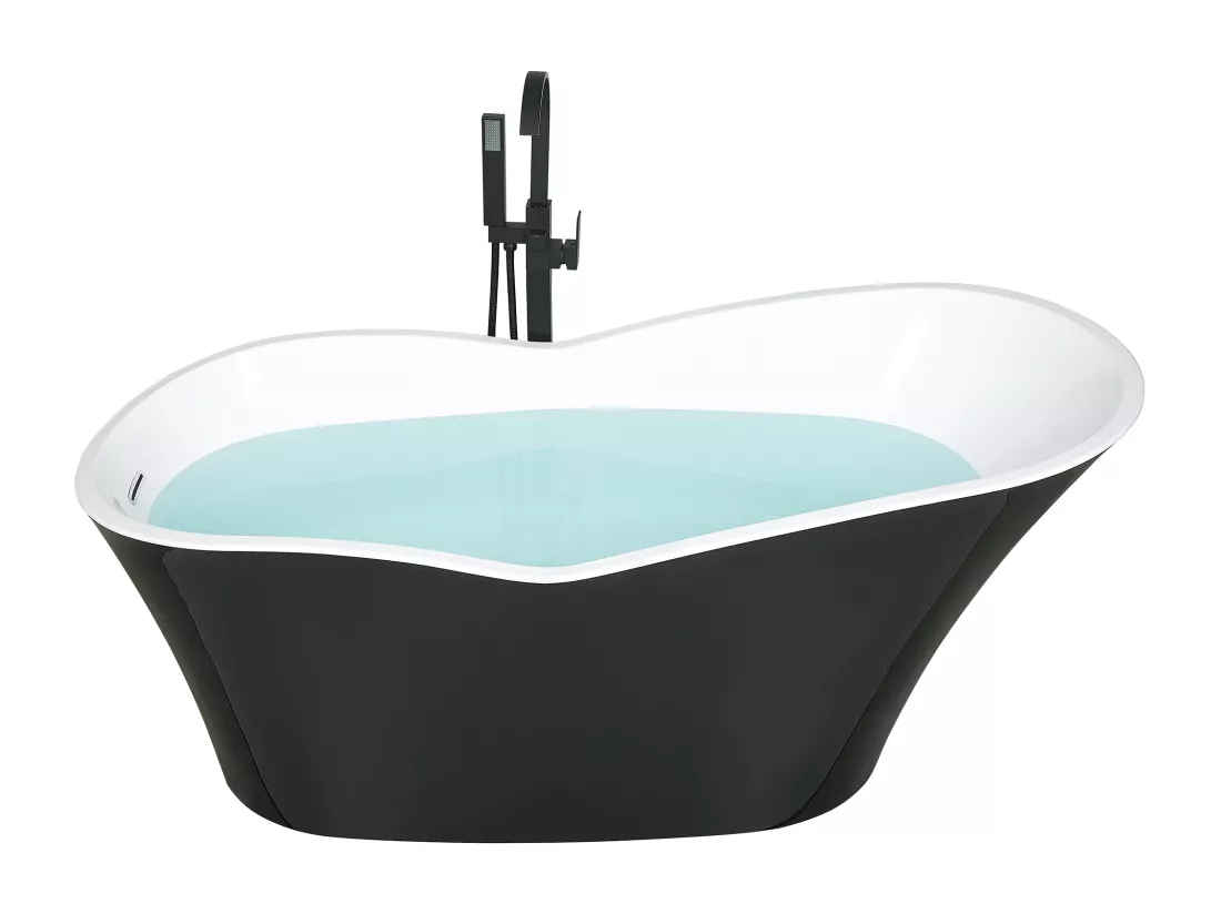 Baignoire îlot noire 170 x 80 cm DULCINA