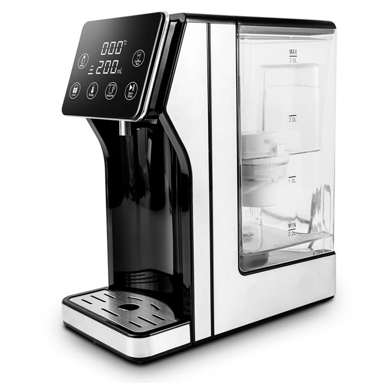 Kitchencook Distributeur d'eau tempérée noir  - 62x37.5x35.5 cm