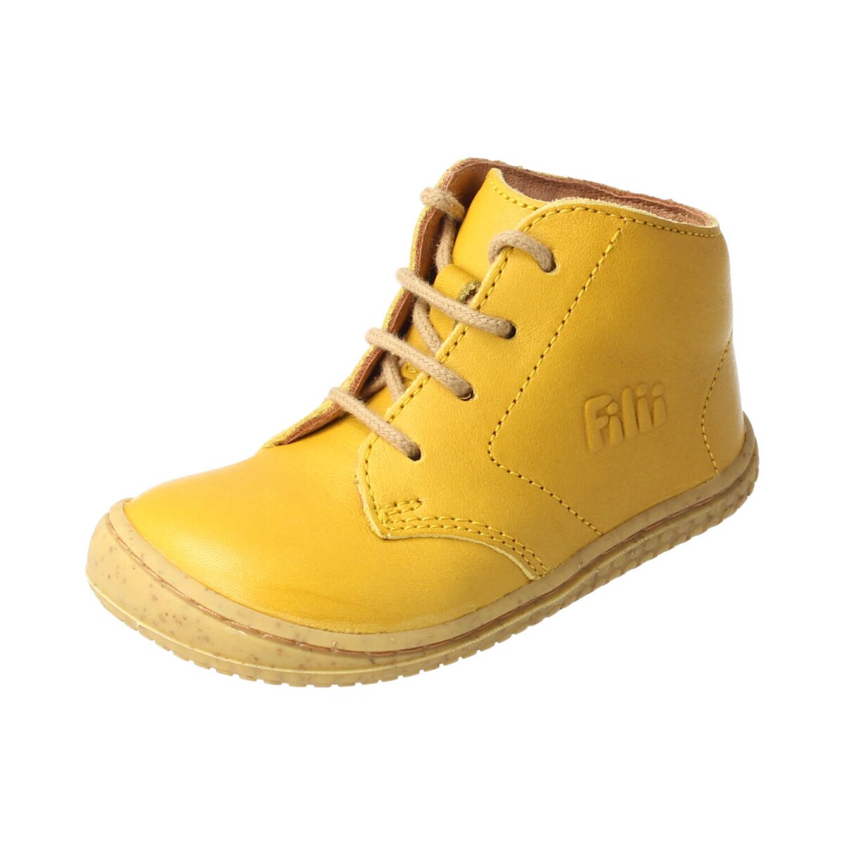 B3222-4 mustard SOFT-TOE BIO-nappa leather laces Weite/M