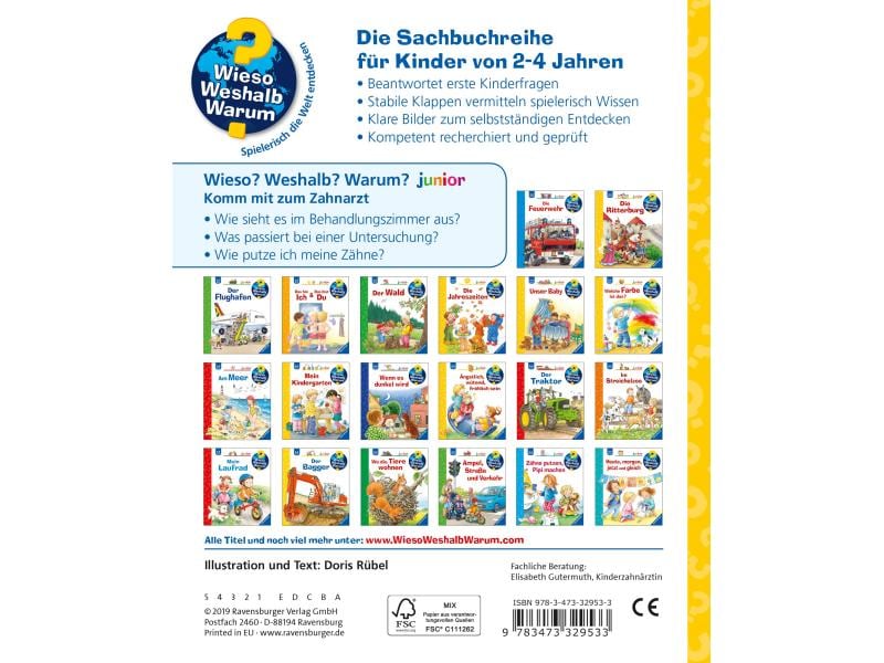 Ravensburger Kinder-Sachbuch WWW Junior 64: Zahnarzt Kinder-Sachbuch
