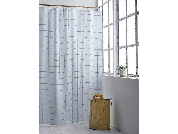 Södahl Badeforhæng 180x220 Vista Linen blue Linen blue