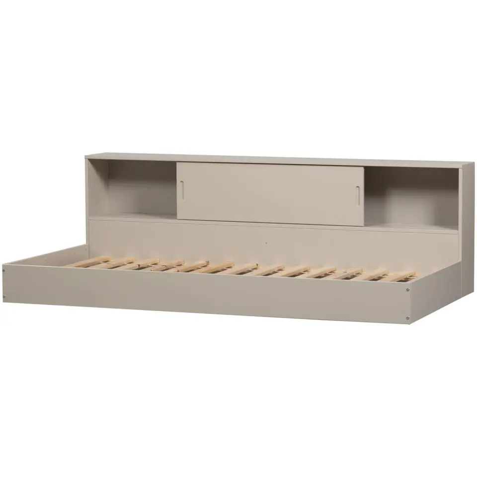 WOOOD Carter Bed - Grenenhout - Dust/Beige - 90x200