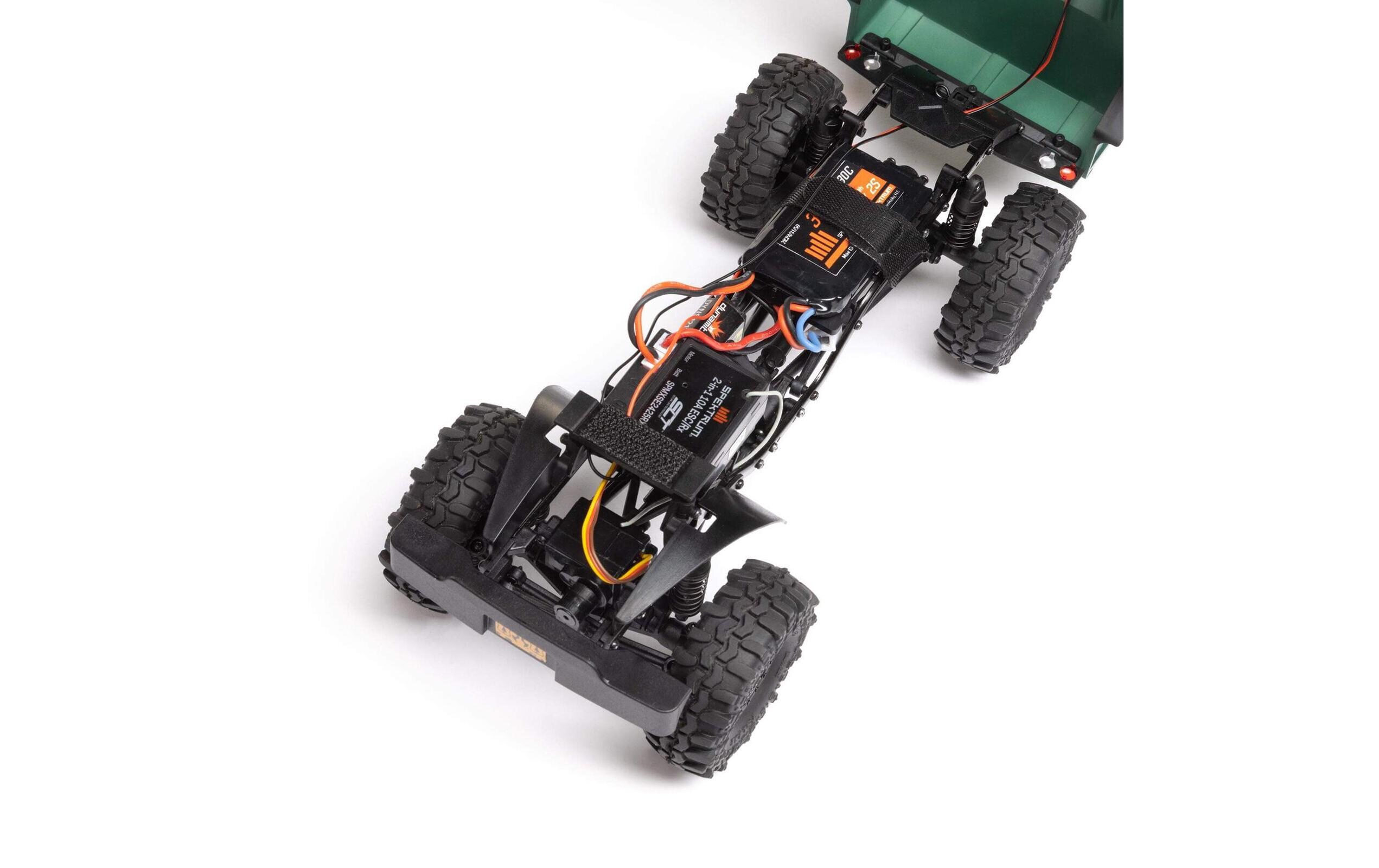 Scale Crawler SCX24 Dodge Power Wagon Orange, 1:24, RTR<br>Kleiner 4wd Rock Crawler mit 4-Türiger Powerwagon Karosserie