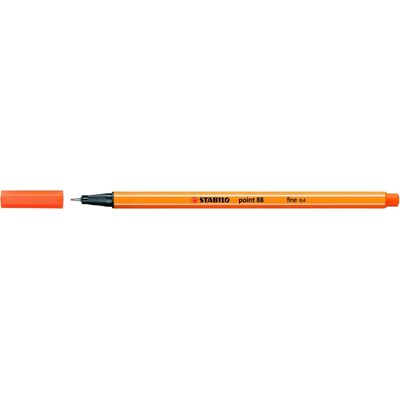STABILO Point 88 - Feutre fin - 0.4 mm - vermillon clair