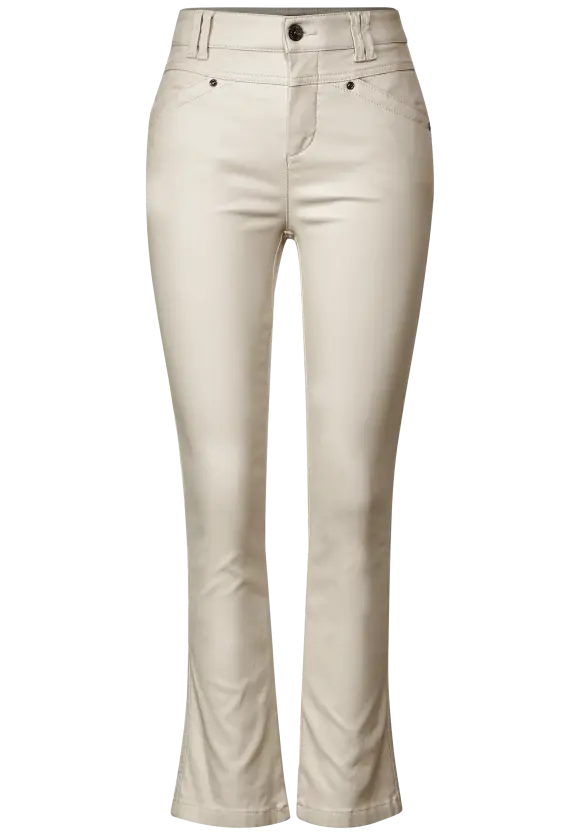 Coating Slim Fit Hose - smooth sand beige