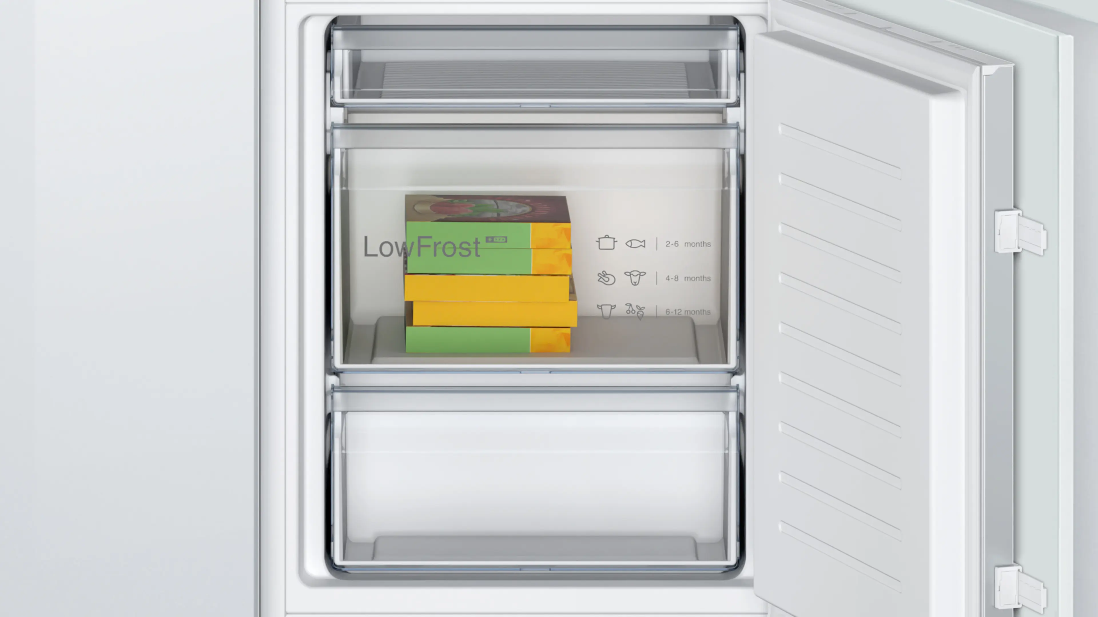 Serie 2 Inbouw koel-vriescombinatie 177.2 x 54.1 cm Sleepdeur