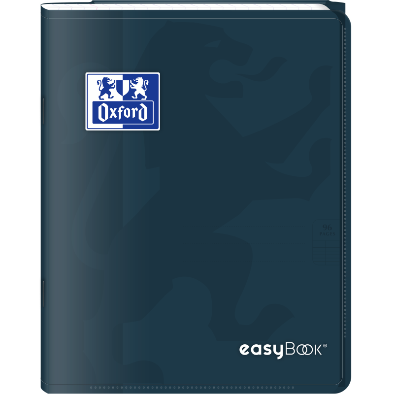 Cahier Oxford Easybook 17x22cm grands carreaux Seyès 48 pages agrafées couverture polypro coloris