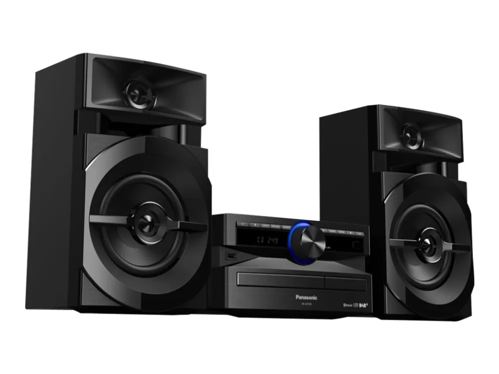 Panasonic SC-UX104 - Minisystem - 300 Watt (Total) - sort