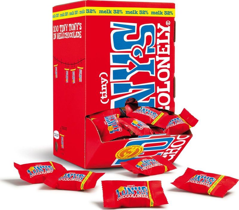 Tony's Chocolonely Tiny Tony's Melk Chocolade - Melkchocolade - 900 Gram - 100 Stuks