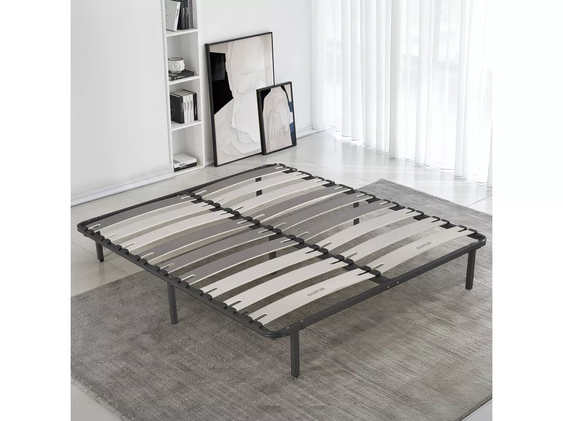 Sommier Robuflex 180 x 200 cm - Confort Morphologique avec Lattes Larges