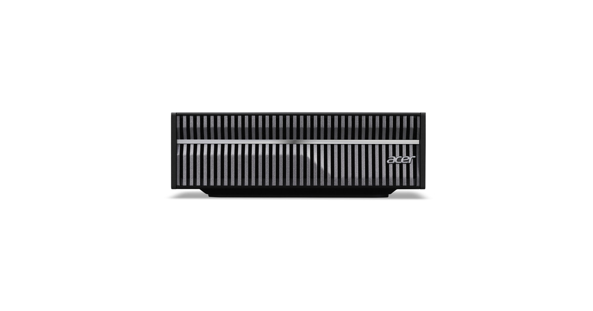 AcerVeriton GN100 AI Mini Workstation pc-systeem  (Zwart/grijs | NVIDIA GB10 Superchip | NVIDIA Blackwell | 128 GB | 4 TB SSD | QSFP Stacking kabel )