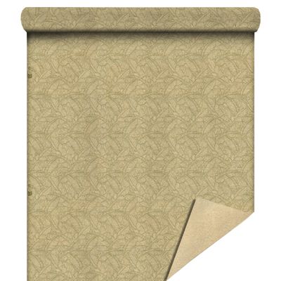 Papier cadeau kraft recyclée lisse Jungle Vert - 70 cm x 50 m
