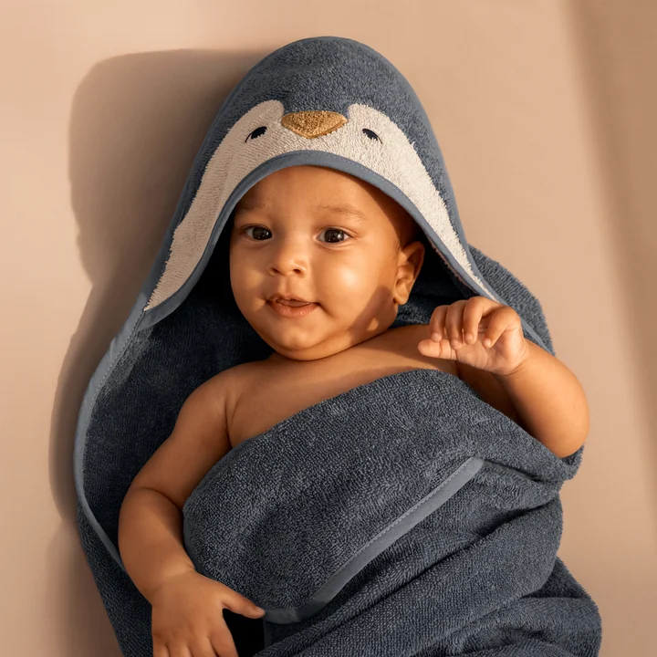 LIEWOOD - Albert Babyhandtuch mit Kapuze, Polarbär, sandy