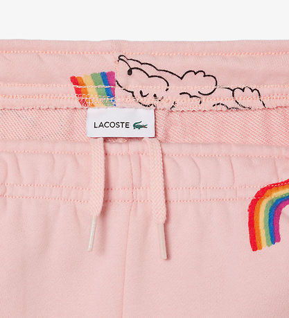 Lacoste Sweatshorts - Pink m. Regenbögen