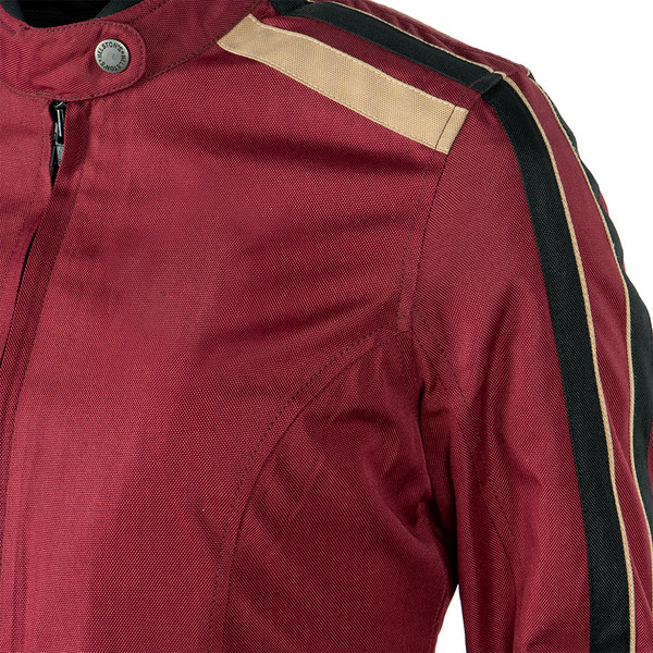 Helstons - Blouson femme Jade Tissu Technique Bordeaux / Noir
