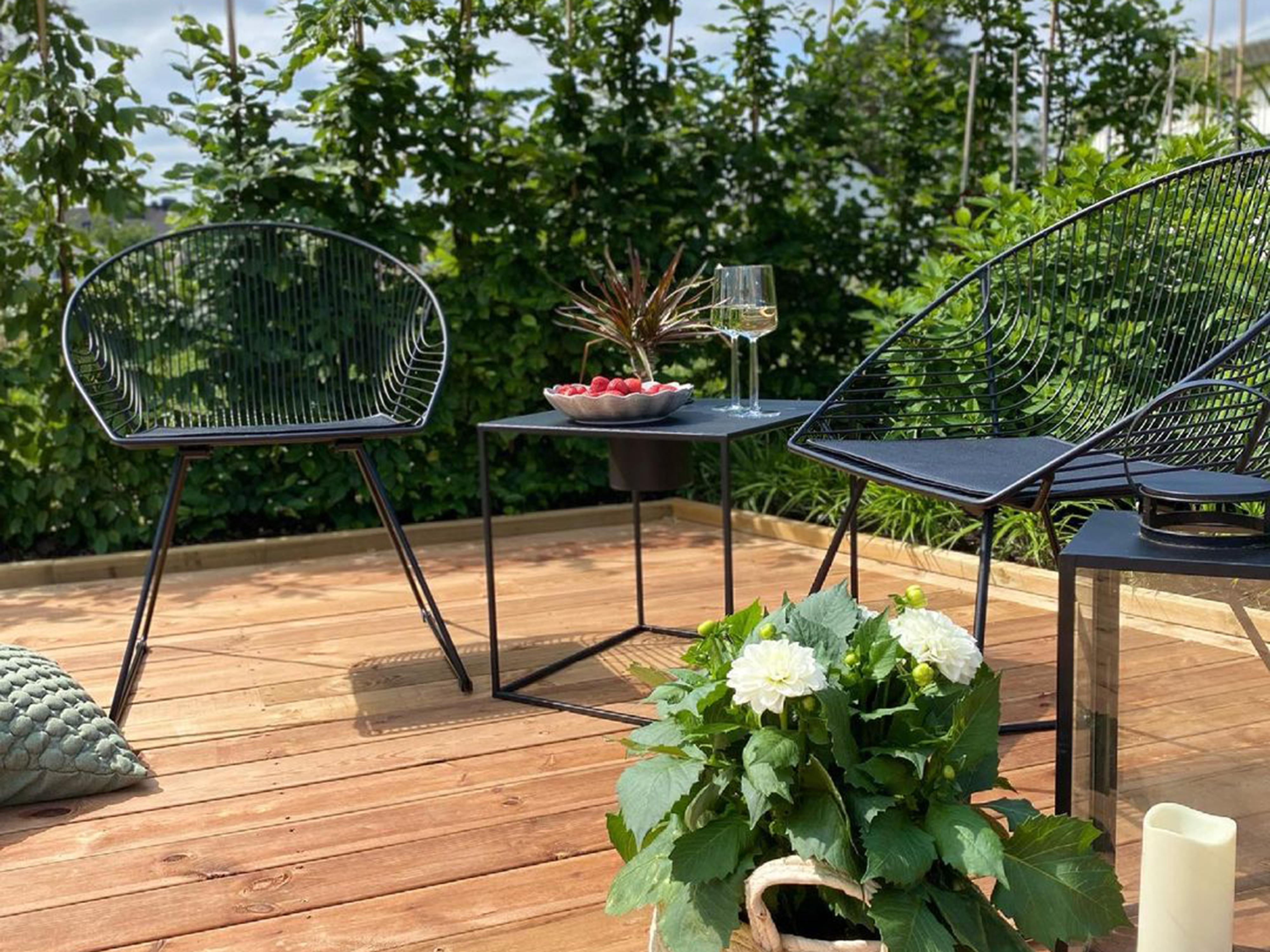 Set van 2 eetkamerstoelen AURORA Metaal Zwart