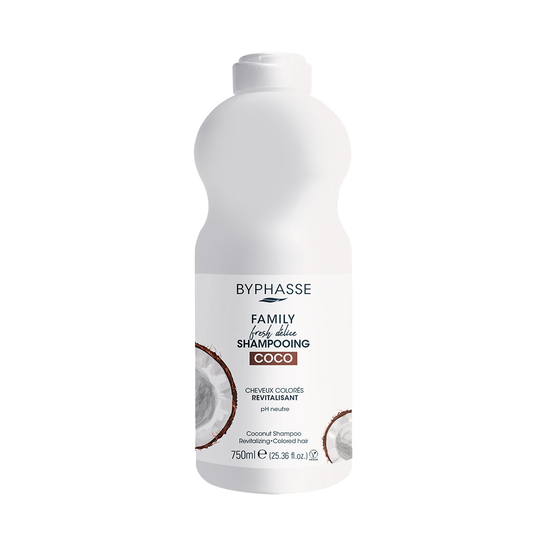 BYPHASSE  Family Fresh Délice - Champô Coco (Cabelo Pintado) - 750ml