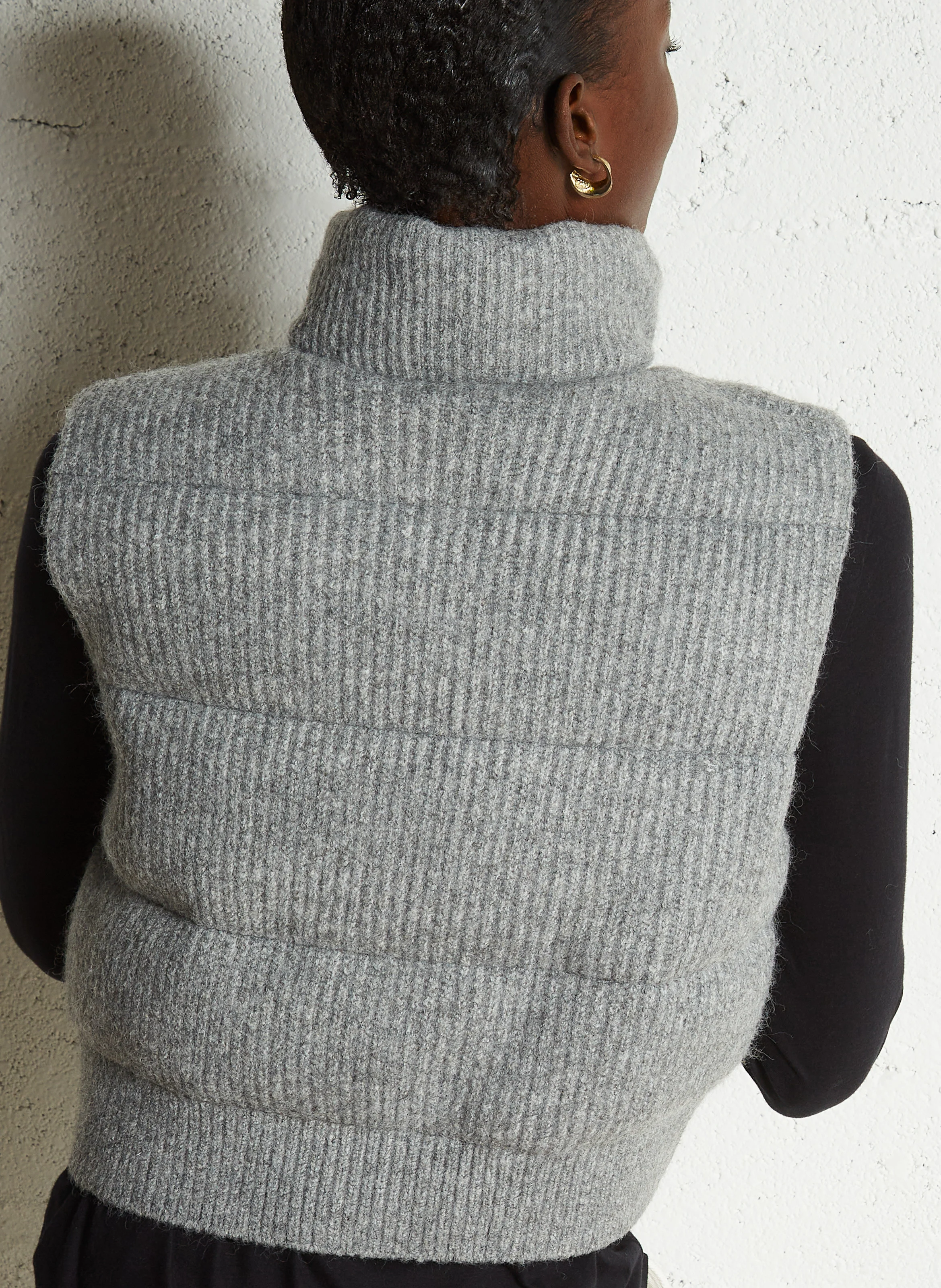 PAOLA - Doudoune col montant | Gris